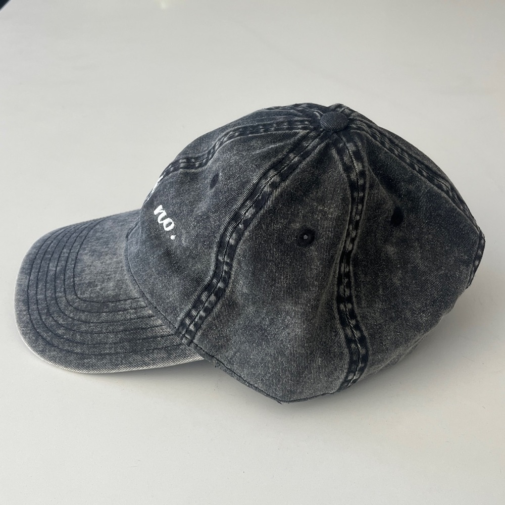 OTTO Black Denim Cap with Embroidered Logo - Picture 3 of 6